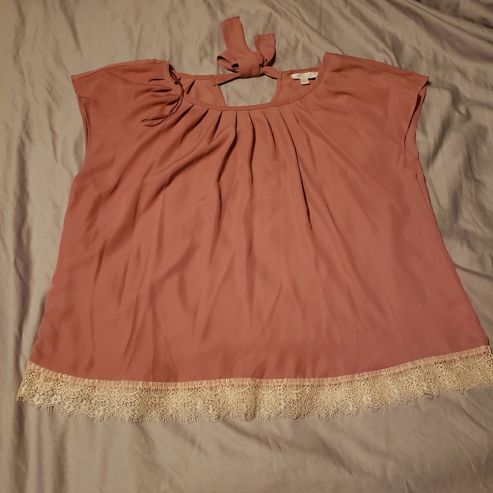 Blush pink blouse